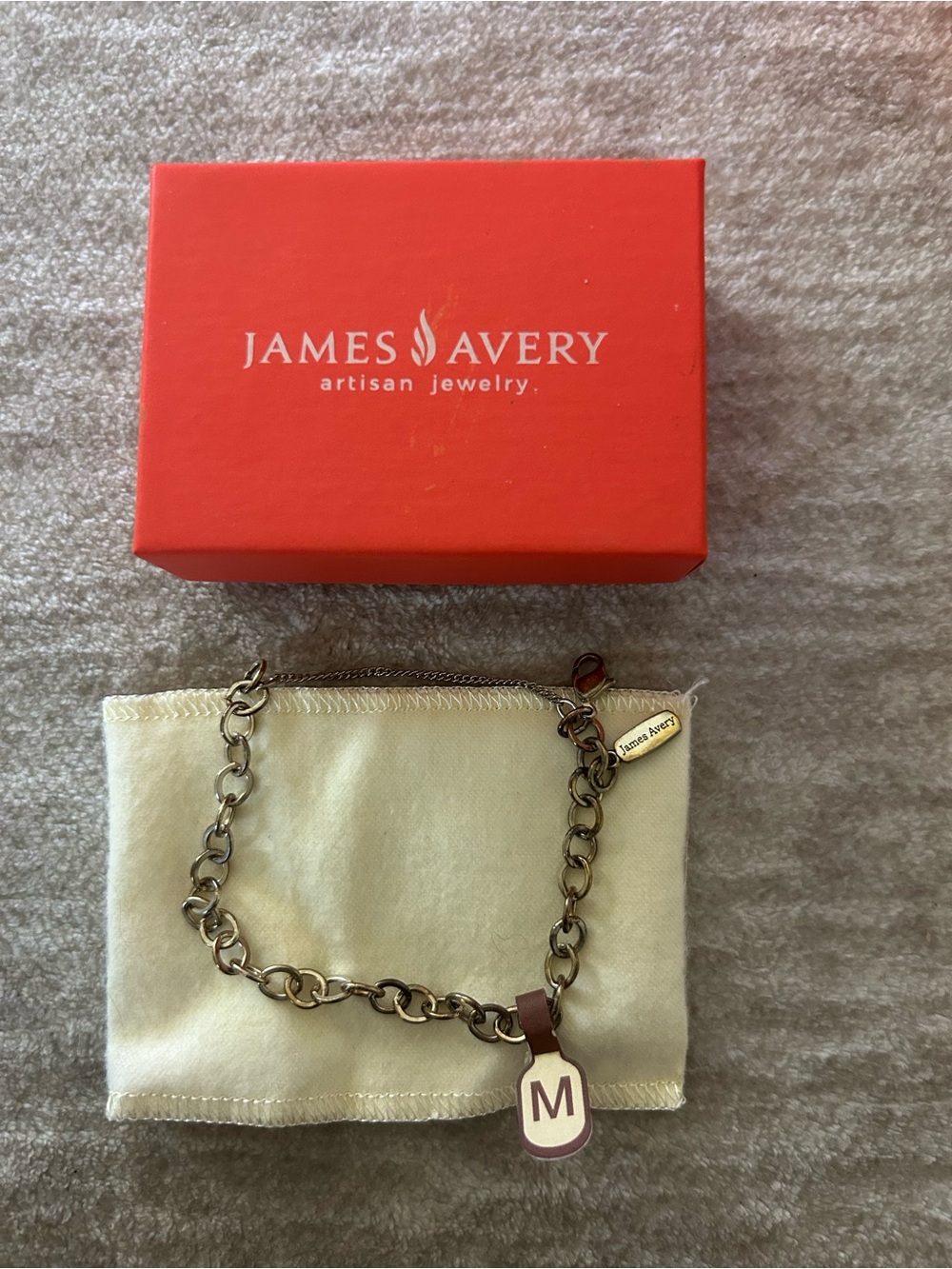 James Avery Silver Chain Bracelet Size M